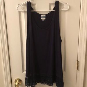 Sleeveless top. New. Worn once. From Dia &Co